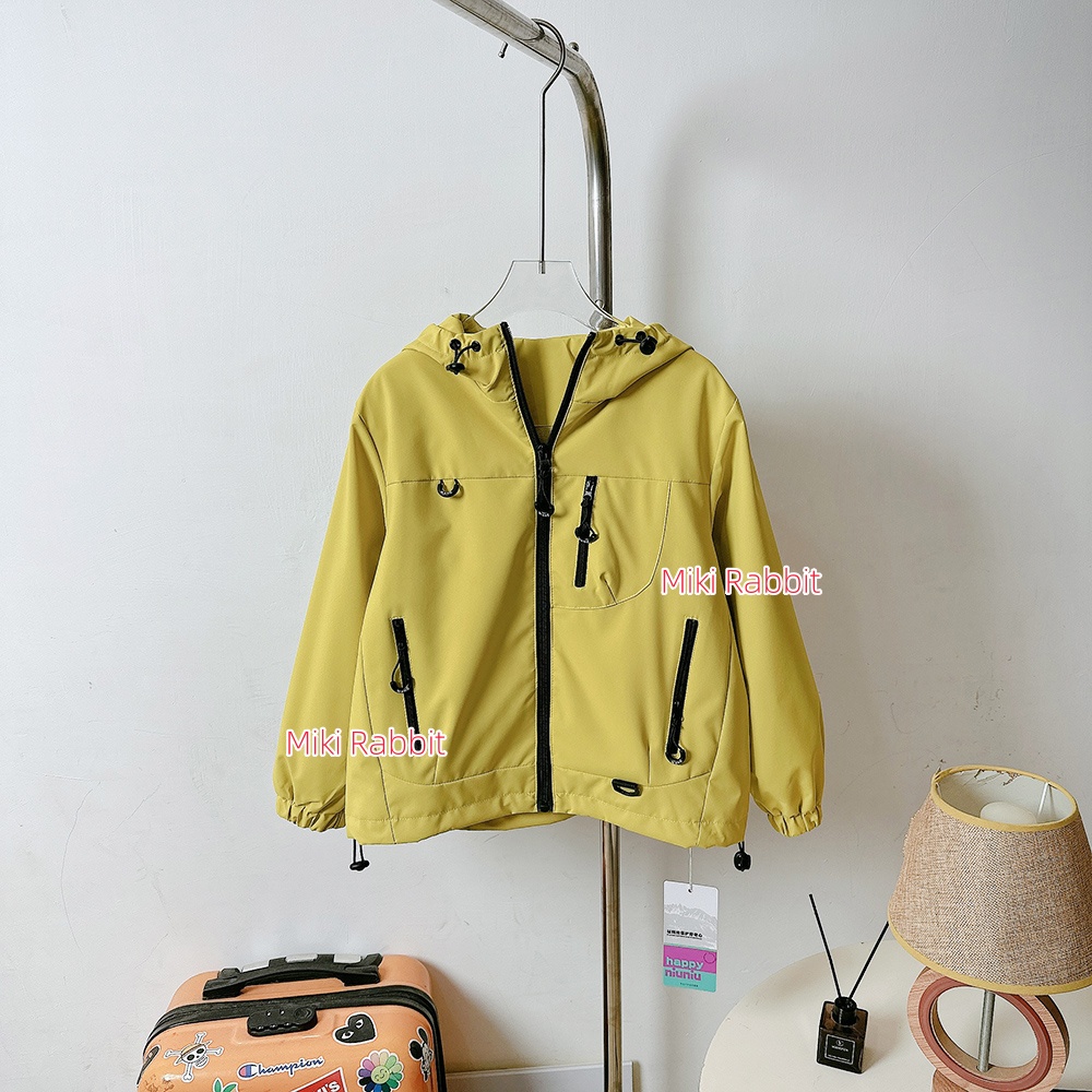 儿童加绒防风冲锋衣2025秋冬季新款男童女童中大童保暖外套