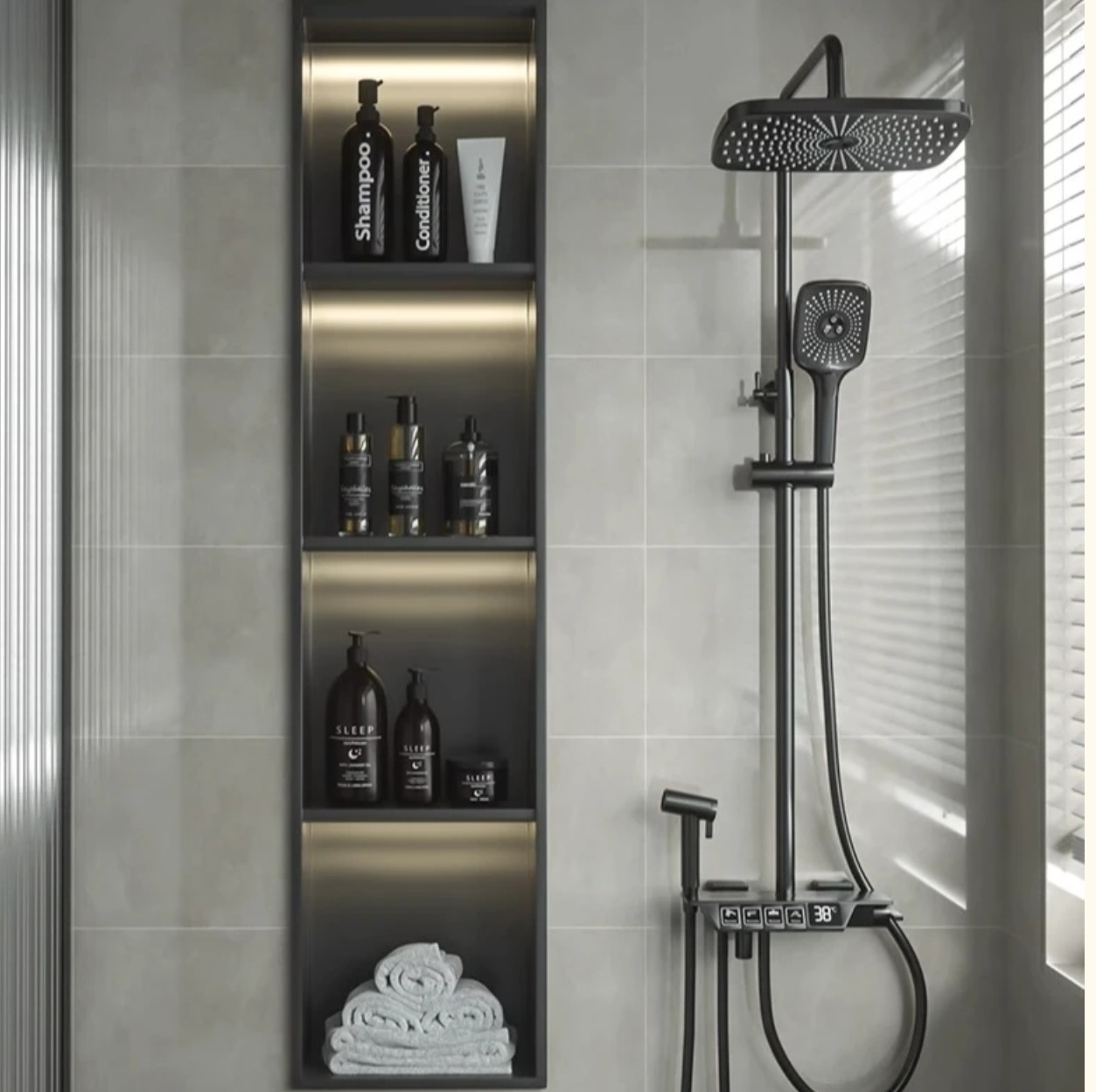 加厚不锈钢卫浴电视空间嵌入式卫生间最新款壁龛壁龛卫生间成品