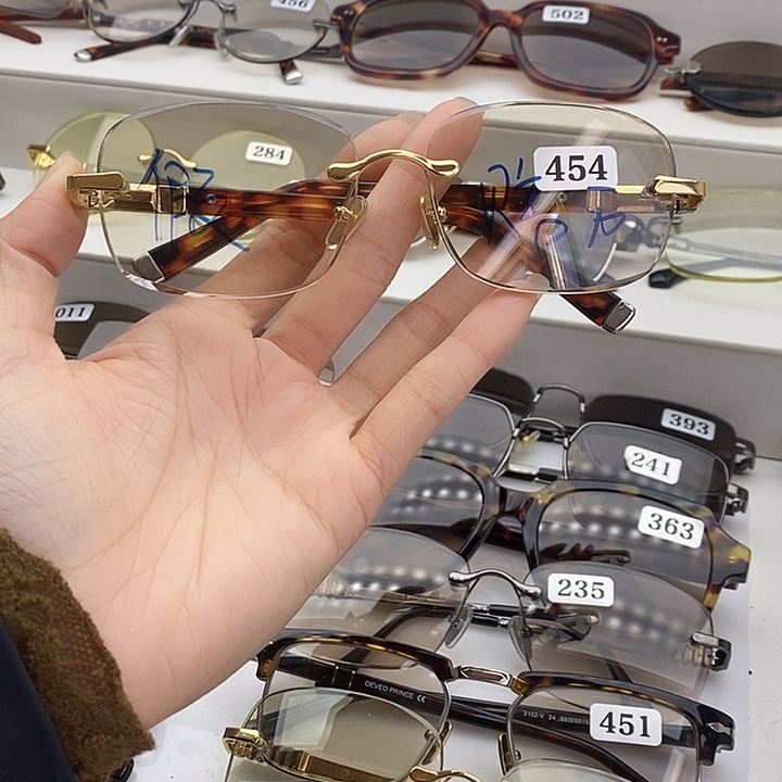 无框款天然水晶石头镜