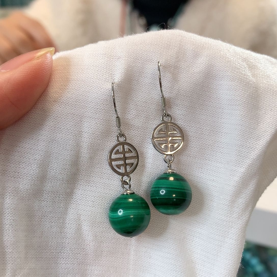 孔雀石珠宝奇石未镶嵌