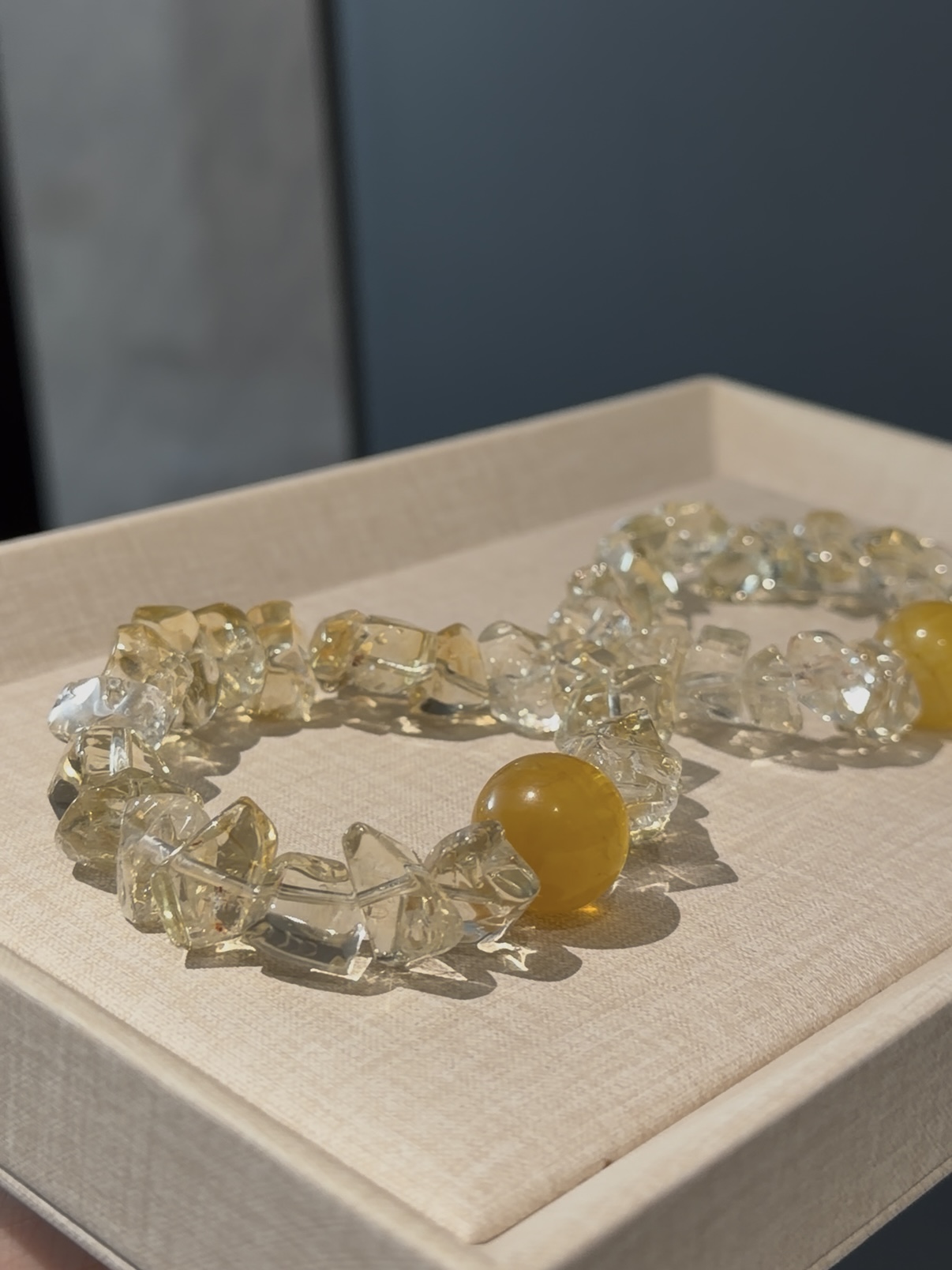 【碎金】黄水晶异形设计手串