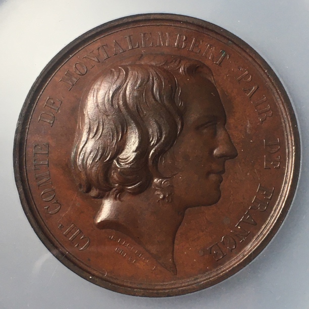 非法定货币特价稀有ms61百年1838老铜章49.8g保真正品按图发货