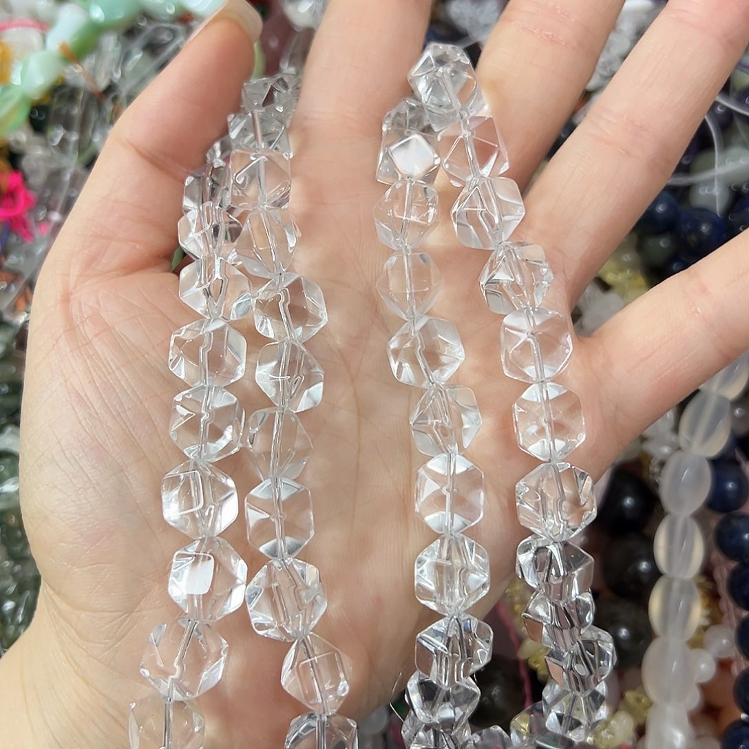 ****梨玛瑙/玉髓未镶嵌珠宝半成品，压电白水晶大长条