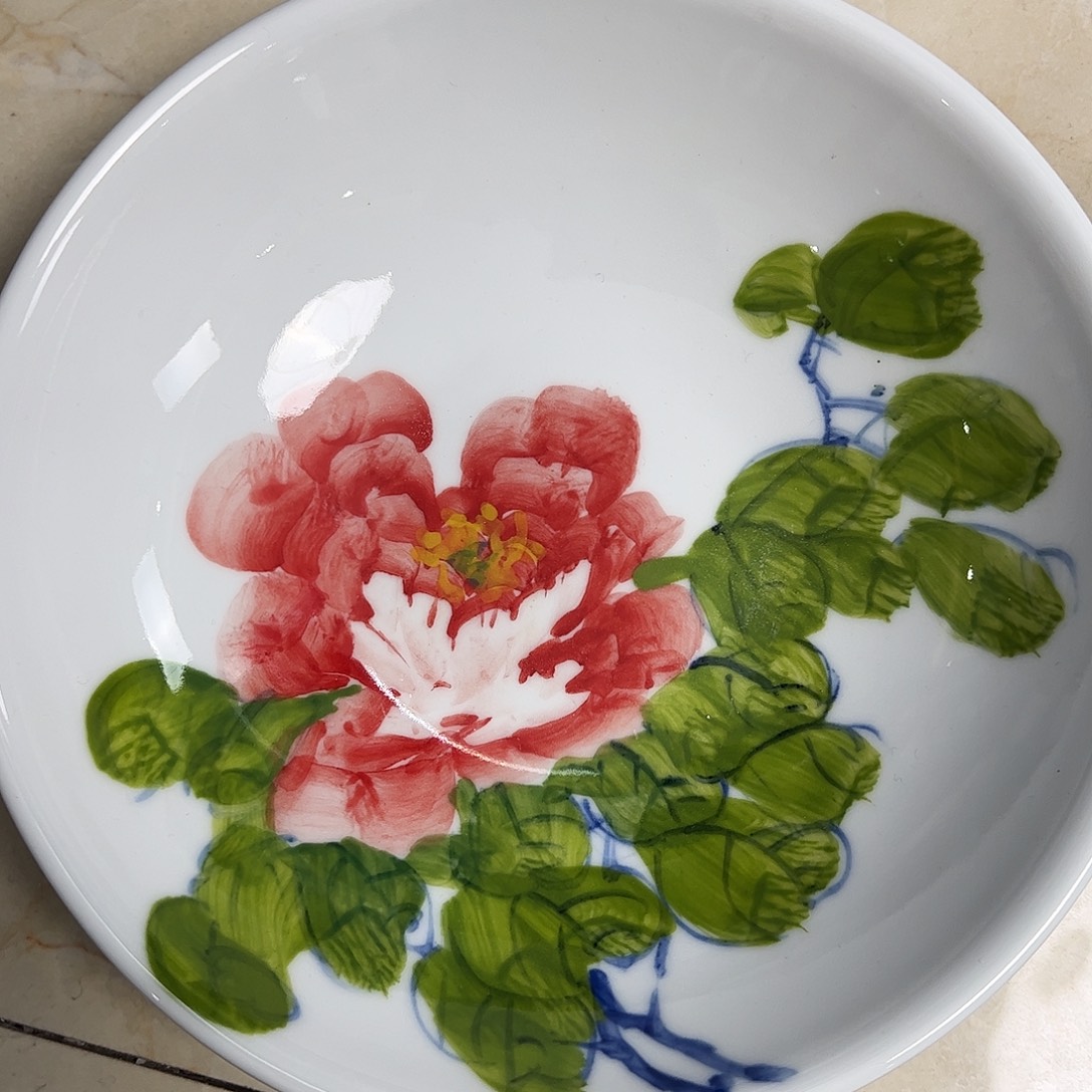 瓷片景德镇陶瓷手工手绘制作