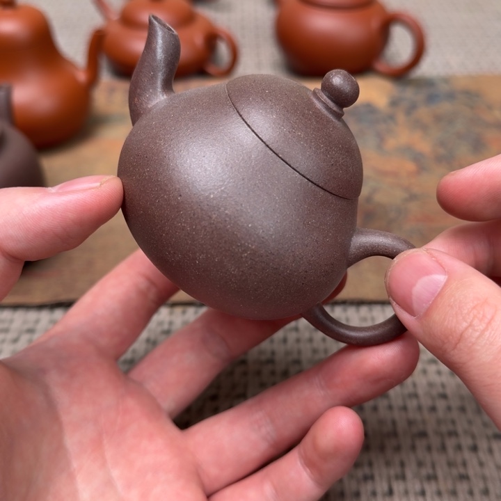 淡***然茶壶紫砂小品紫砂壶小细节