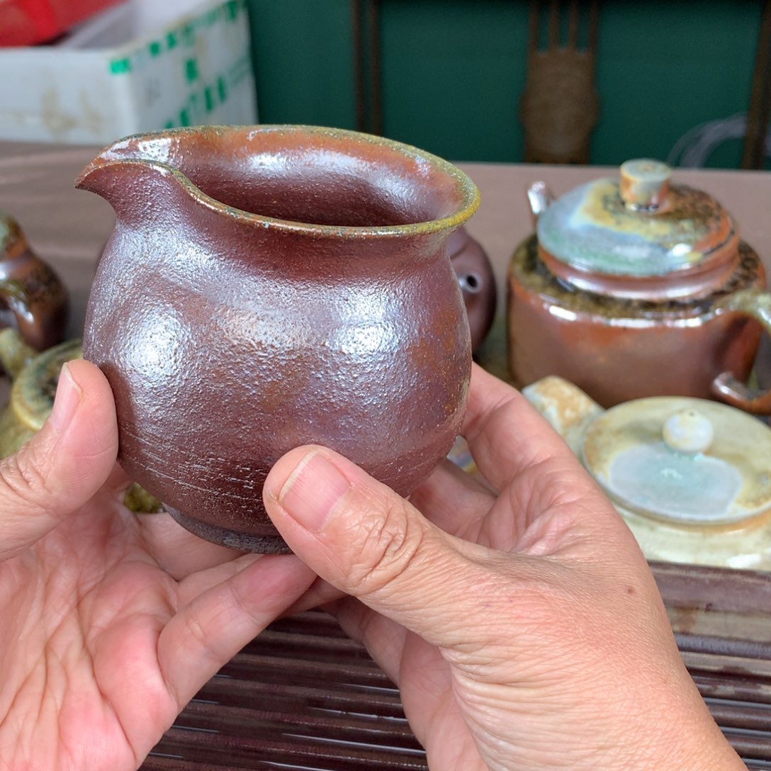 紫砂茶壶随*纯自然柴烧