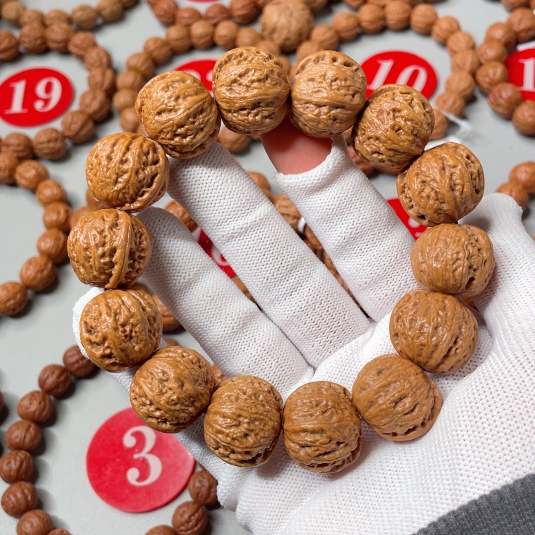 文玩核桃手串蚂蚁磨盘21mm