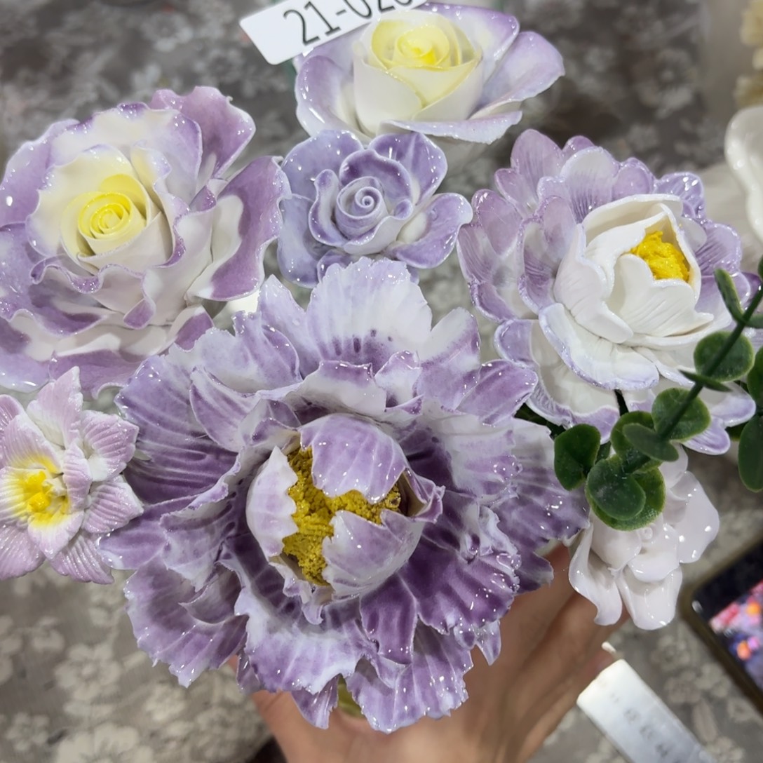 2128 陶瓷花拍满20元发货退款拉黑