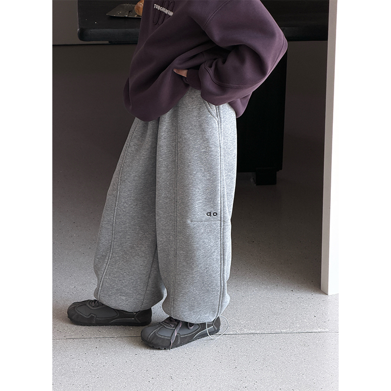 【现货】男童裤子秋冬加厚童装2025新款儿童加绒休闲裤韩版中大童