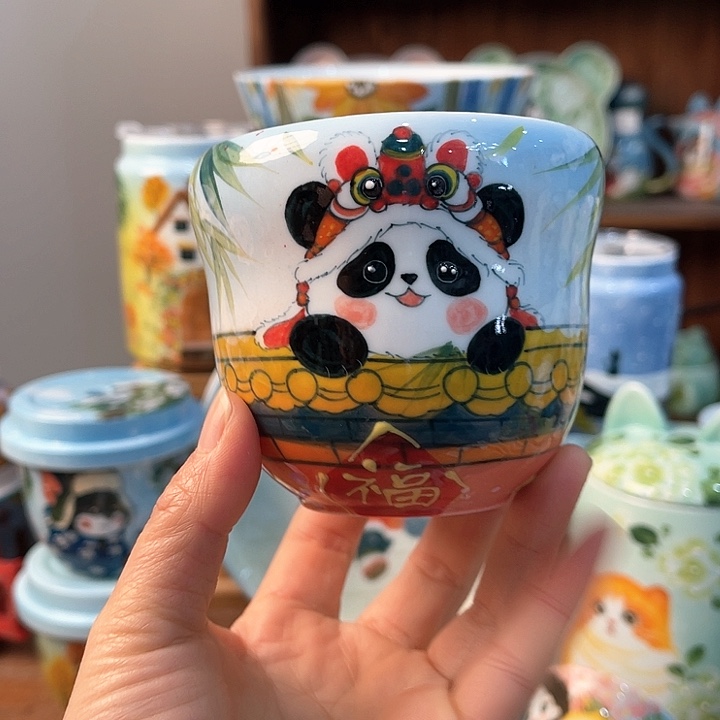 陶景德镇釉下手绘陶瓷 