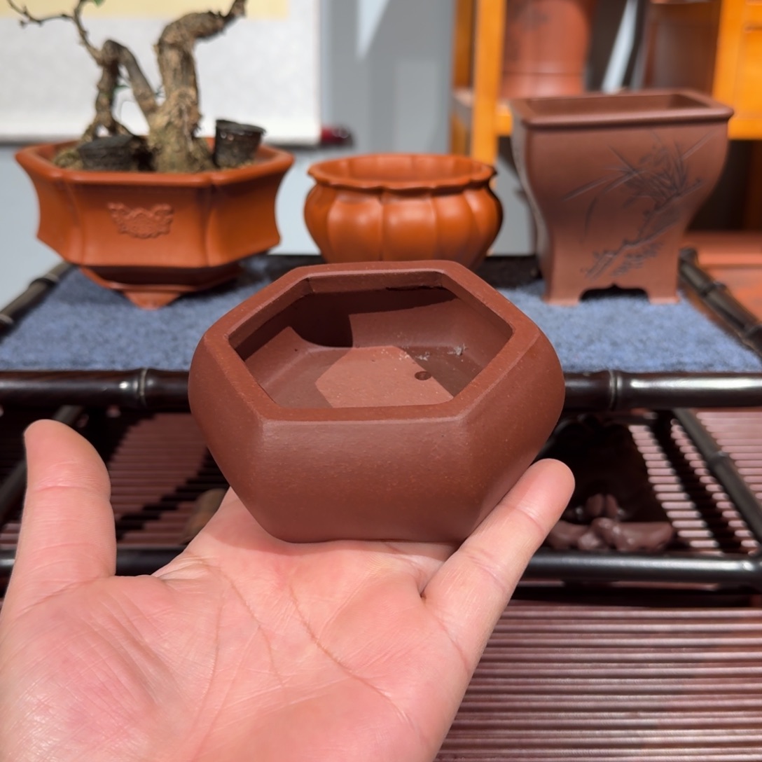 四***十紫砂花盆原矿紫泥