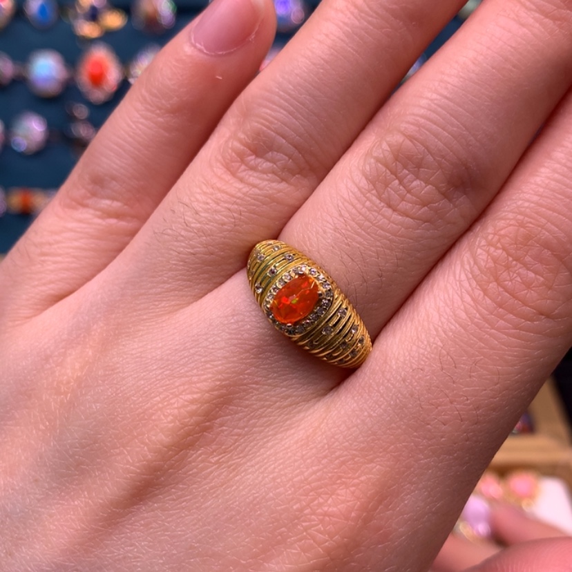 【闪购商品】欧泊戒指款式银S925镶嵌