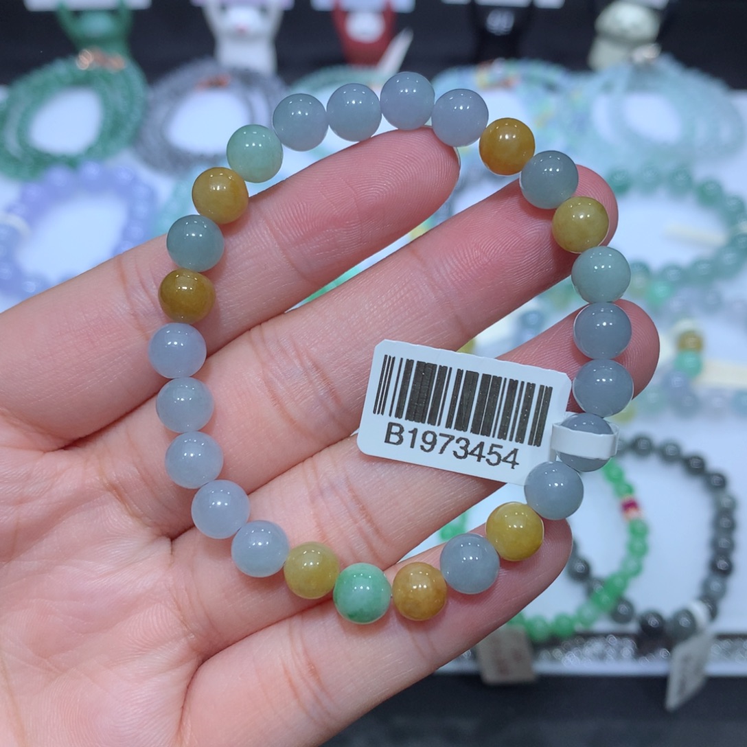 翡翠未镶嵌手串天然