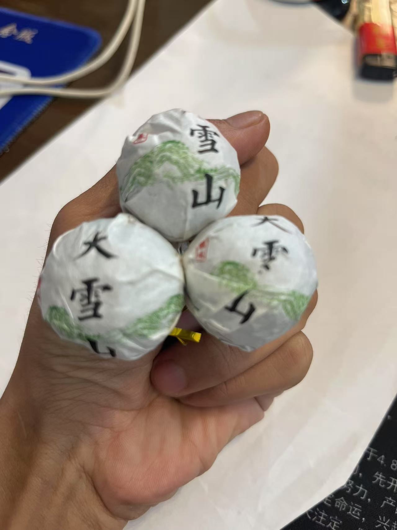 茶农100号帮骂大雪山古树龙珠8g /1颗 2023年春 生普7/5