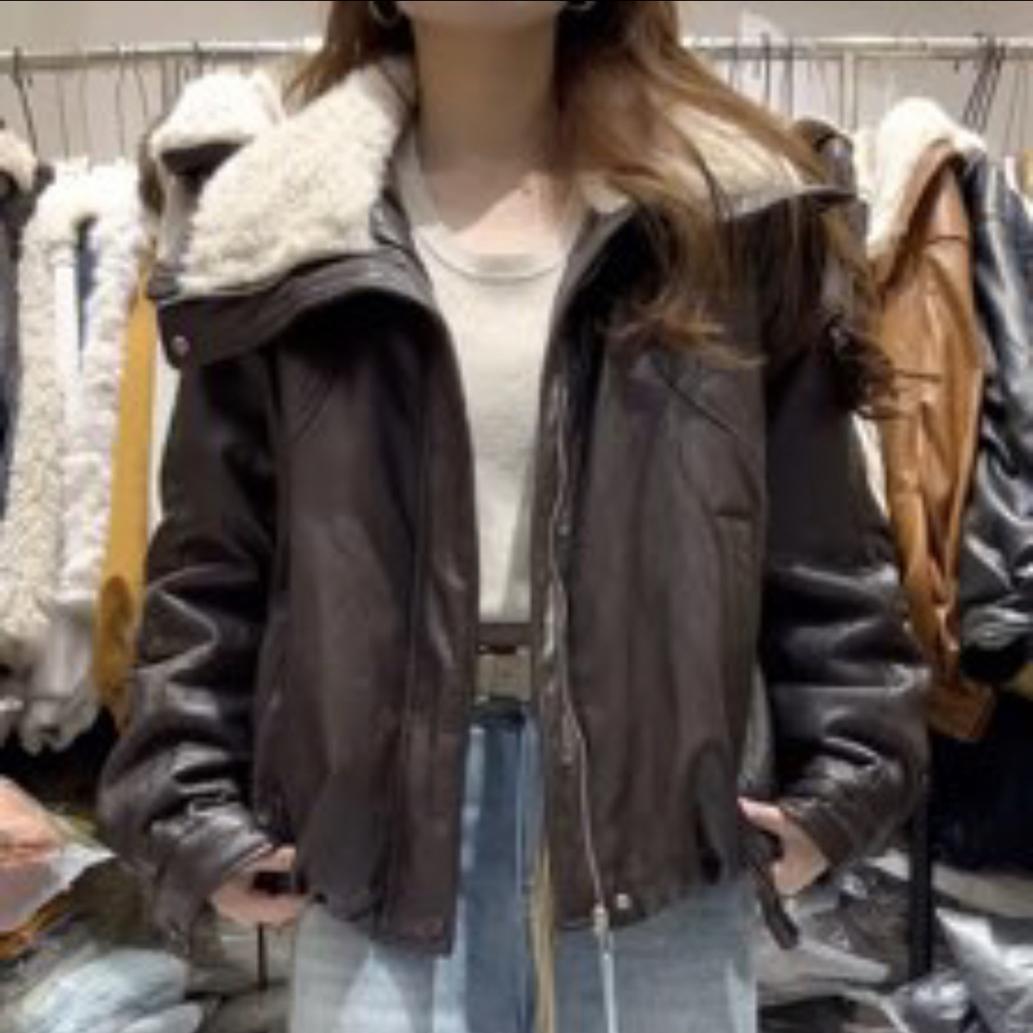 冬季新款极寒系列加厚绒皮棉外套
