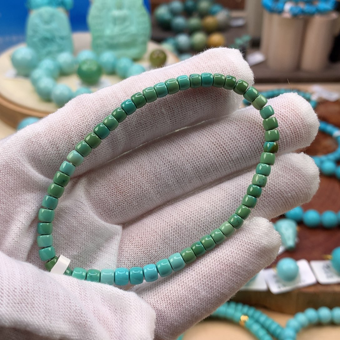 绿松石未镶嵌珠宝奇石4mm