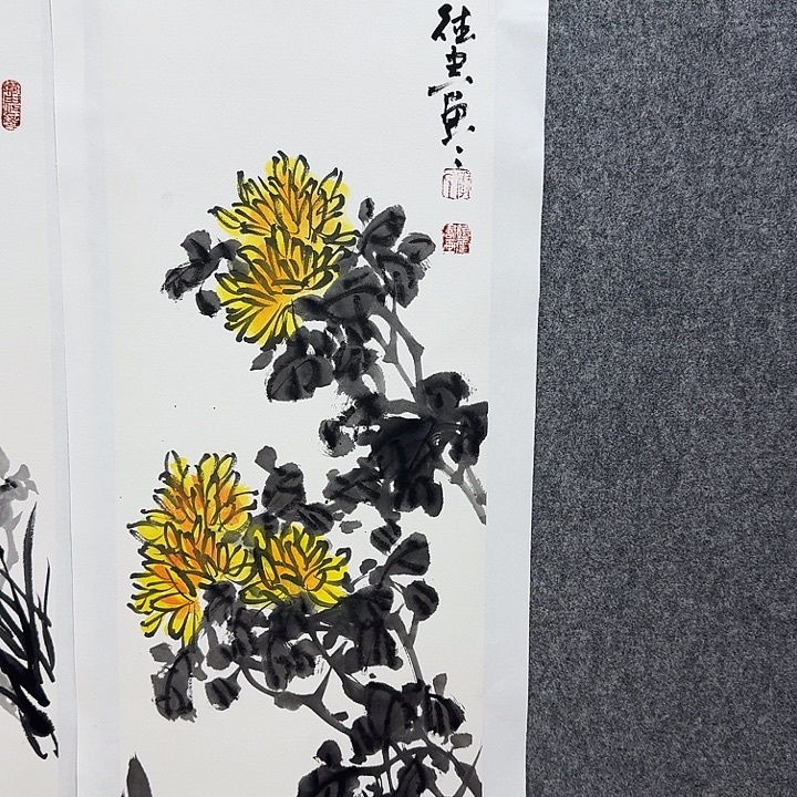 国画娄鹏老师手绘作品