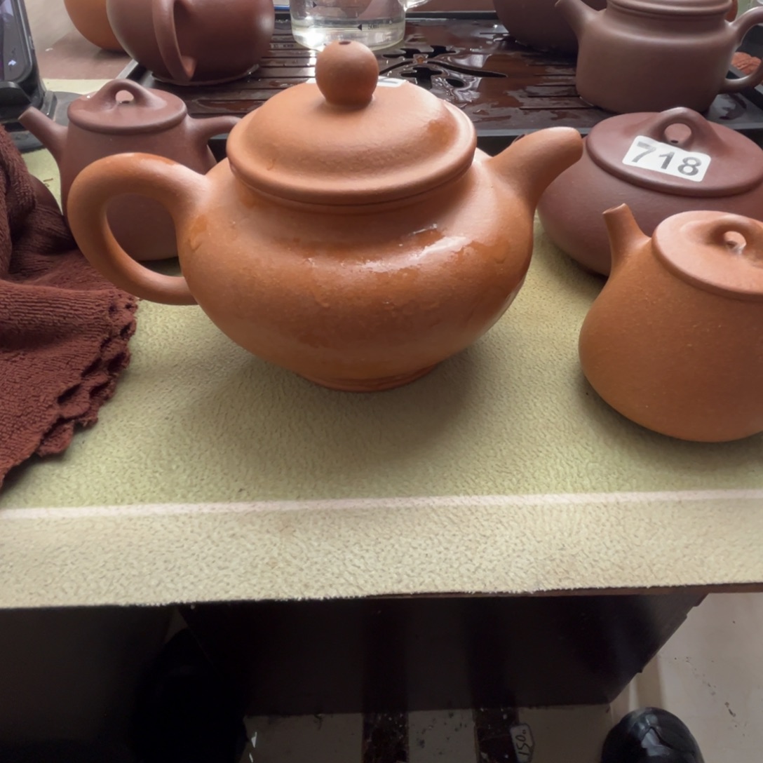 茶壶紫砂黄降坡30目400cc左右瑕疵