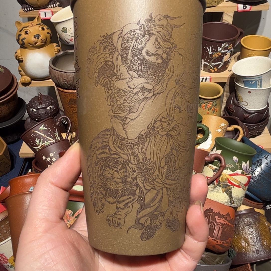 紫砂茶杯宜兴紫砂主人杯