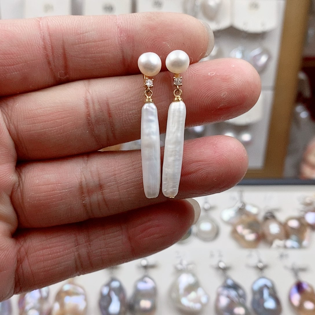 淡水珍珠颈饰银S925镶嵌