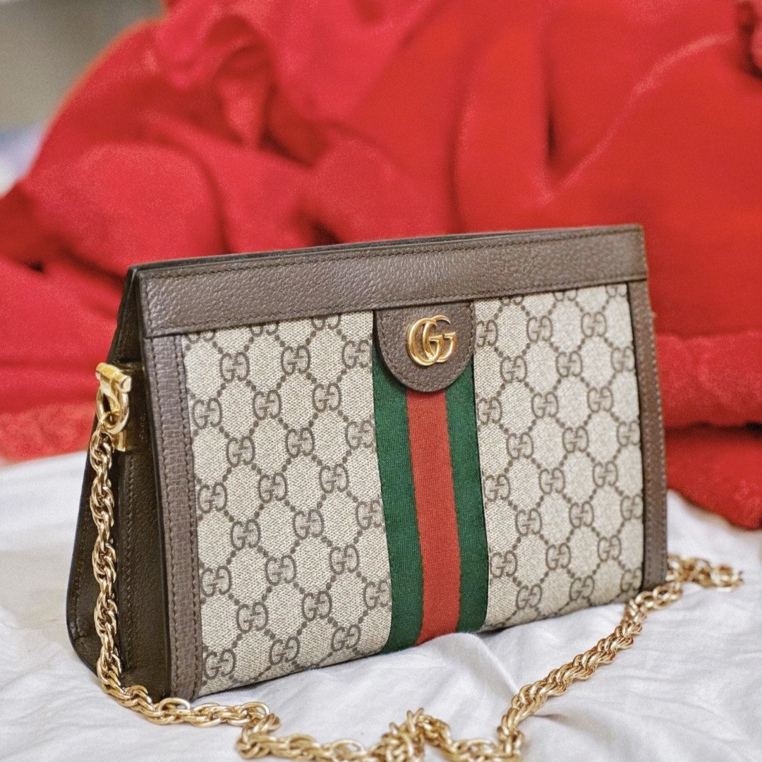 99新 GUCCI/古驰 古驰ophidia夹子包   20607
