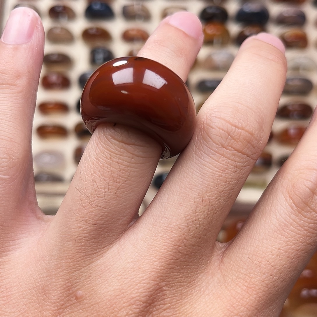 玛瑙/玉髓合金戒指9港14