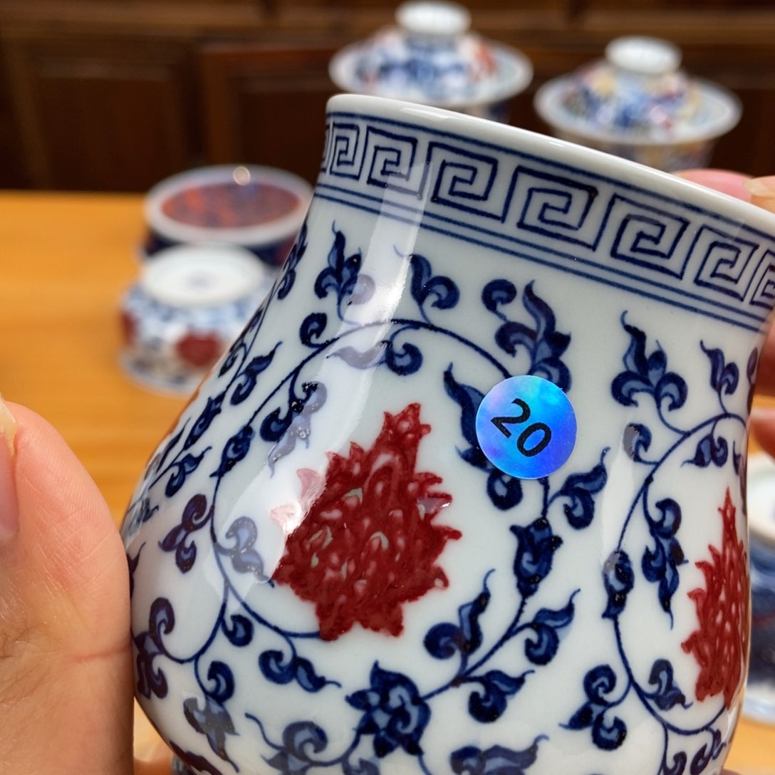 手绘现代茶具非古董