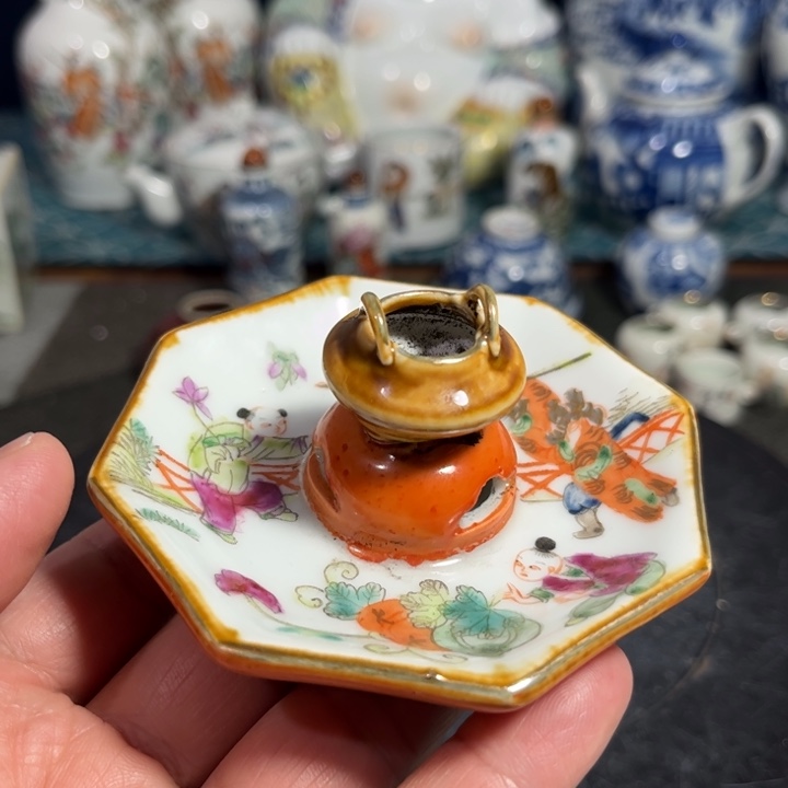 紫砂茶叶罐粉彩88888888888