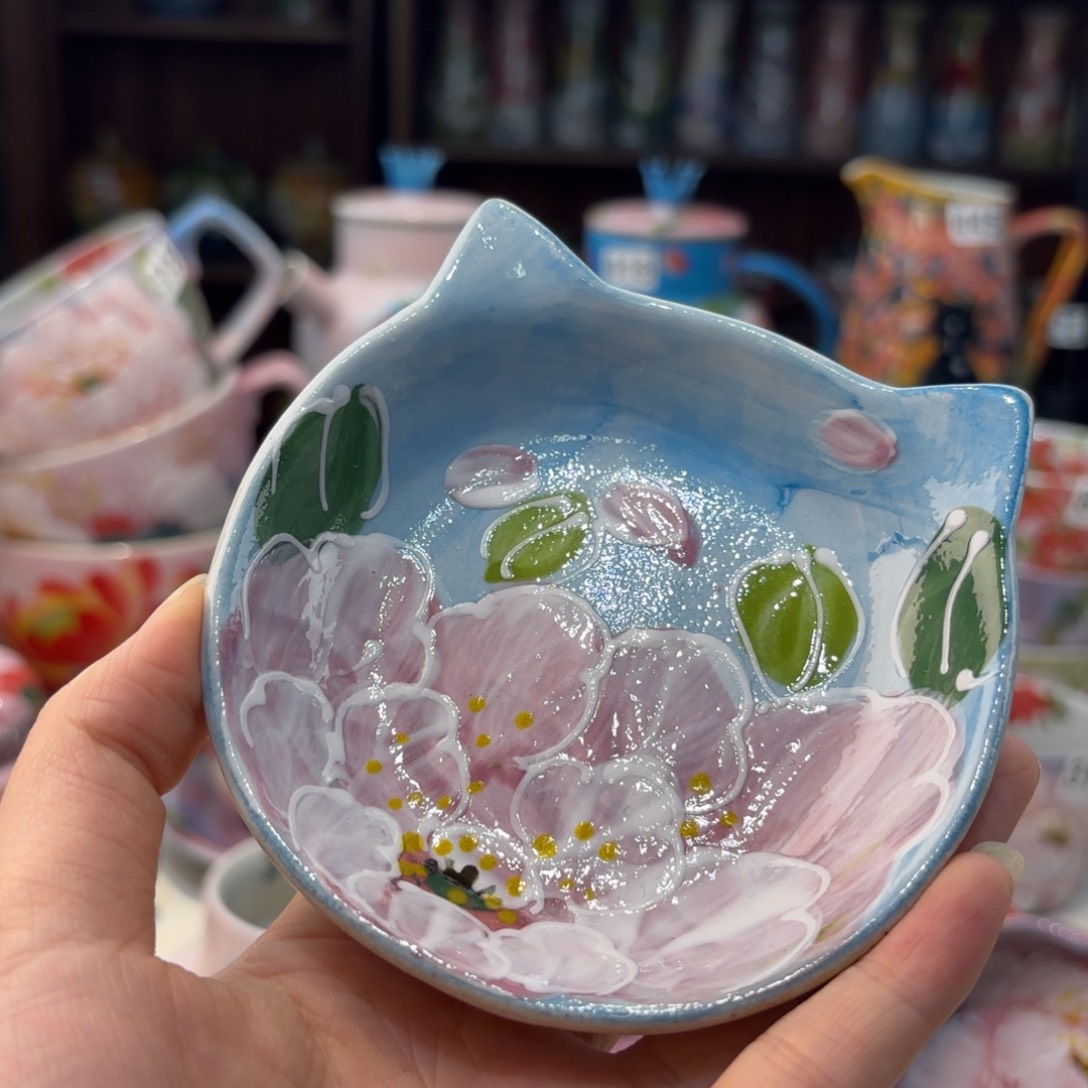 瓷片景德镇手绘高温釉下彩陶瓷茶具