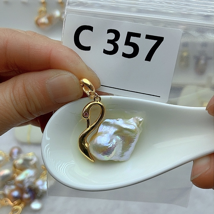 淡水珍珠颈饰银S925镶嵌