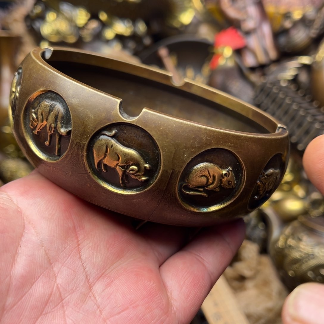 茶壶香炉铜器摆件