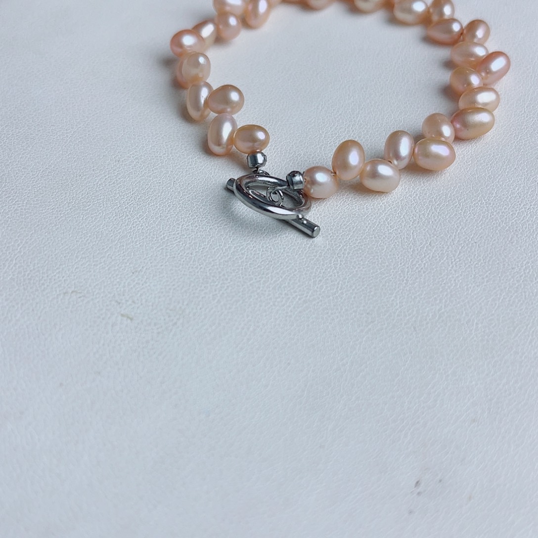 淡水珍珠手绳银S925镶嵌