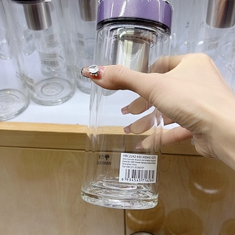 万象品牌玻璃杯万象V278，紫色