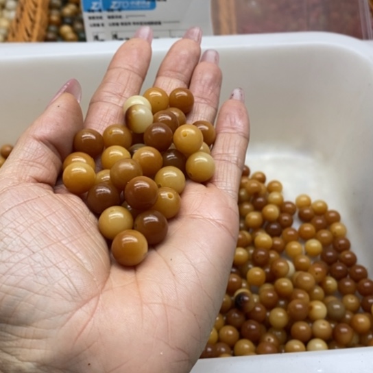 白玉菩提吊坠微瑕11风化圆100卡灯牌宠100