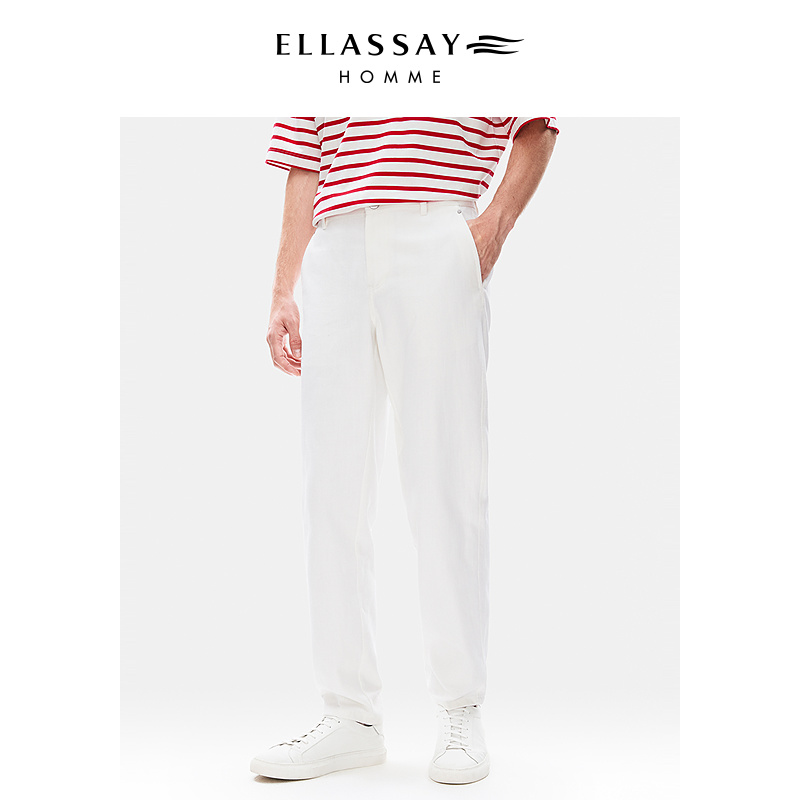 ELLASSAY歌力思男装新款高品质精梳棉牛仔裤EME352K03100