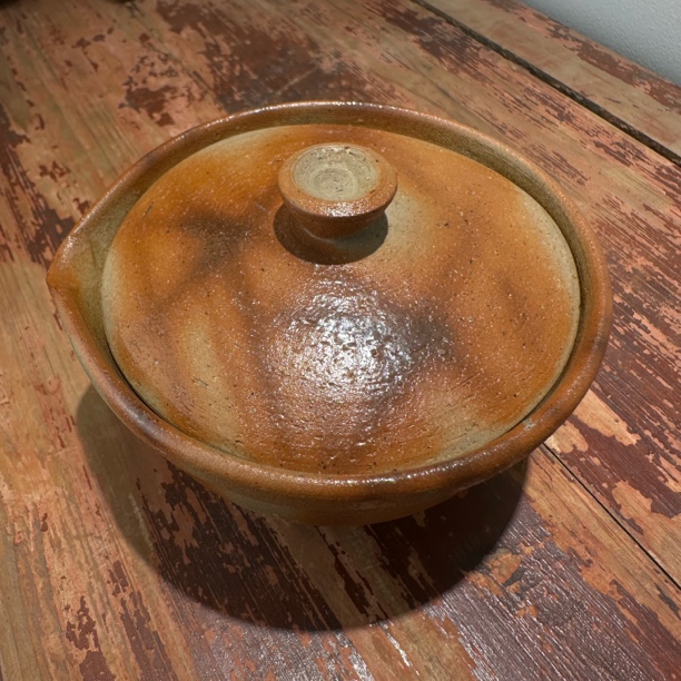 绯鞠备前国宝级大师山本宗秀手作，养出油润感，10*5cm，120ml