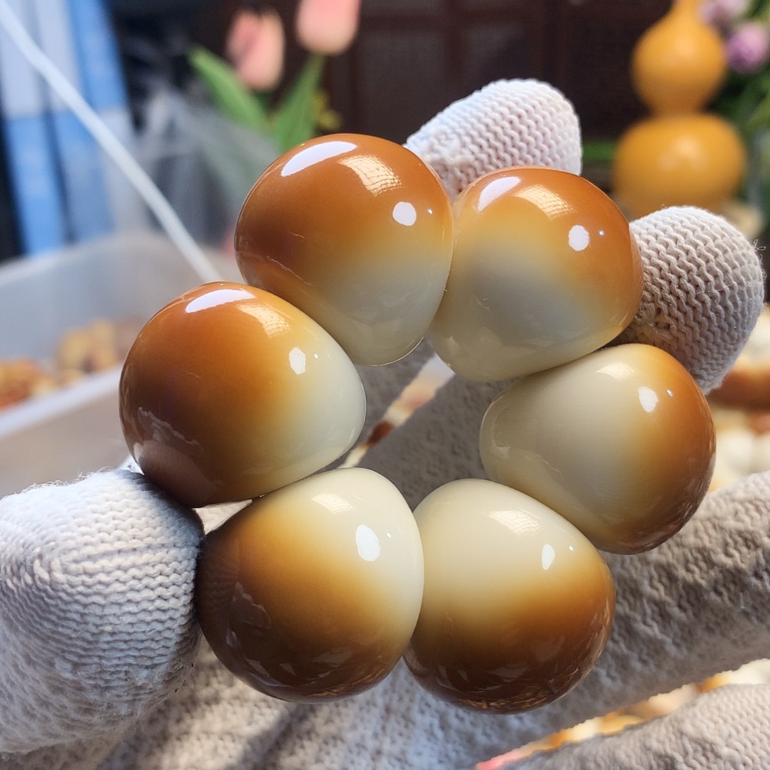 吊坠菩提根/象牙果焦糖山竹