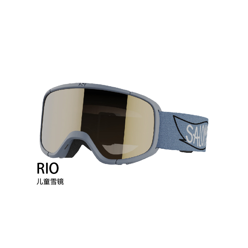 salomon萨洛蒙25/26新款儿童雪镜RIO单双板护目镜冬季运动户外