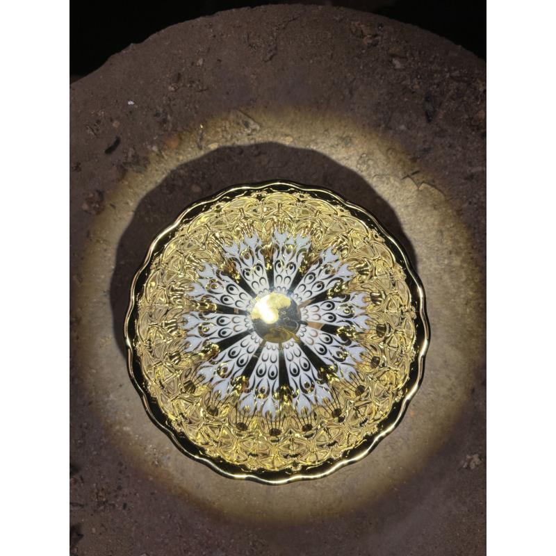 窑变金色孔雀翎主人杯