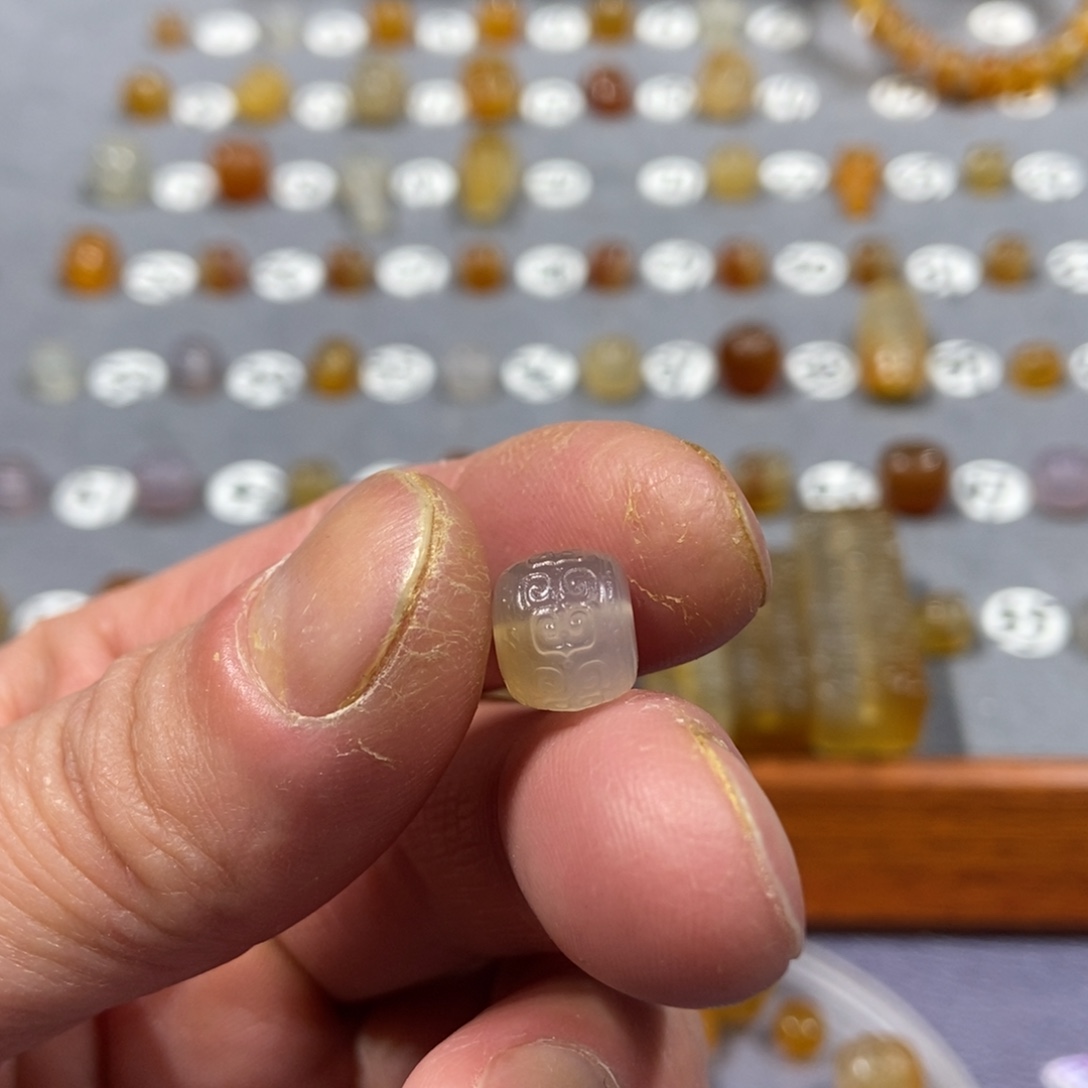 紫***阳玛瑙/玉髓合金颈饰珠