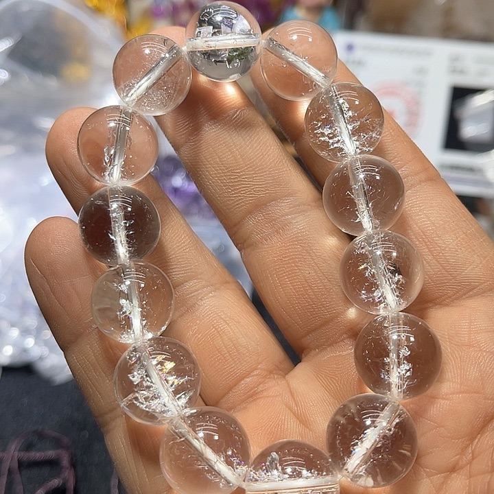 水晶手串未镶嵌喜马拉雅