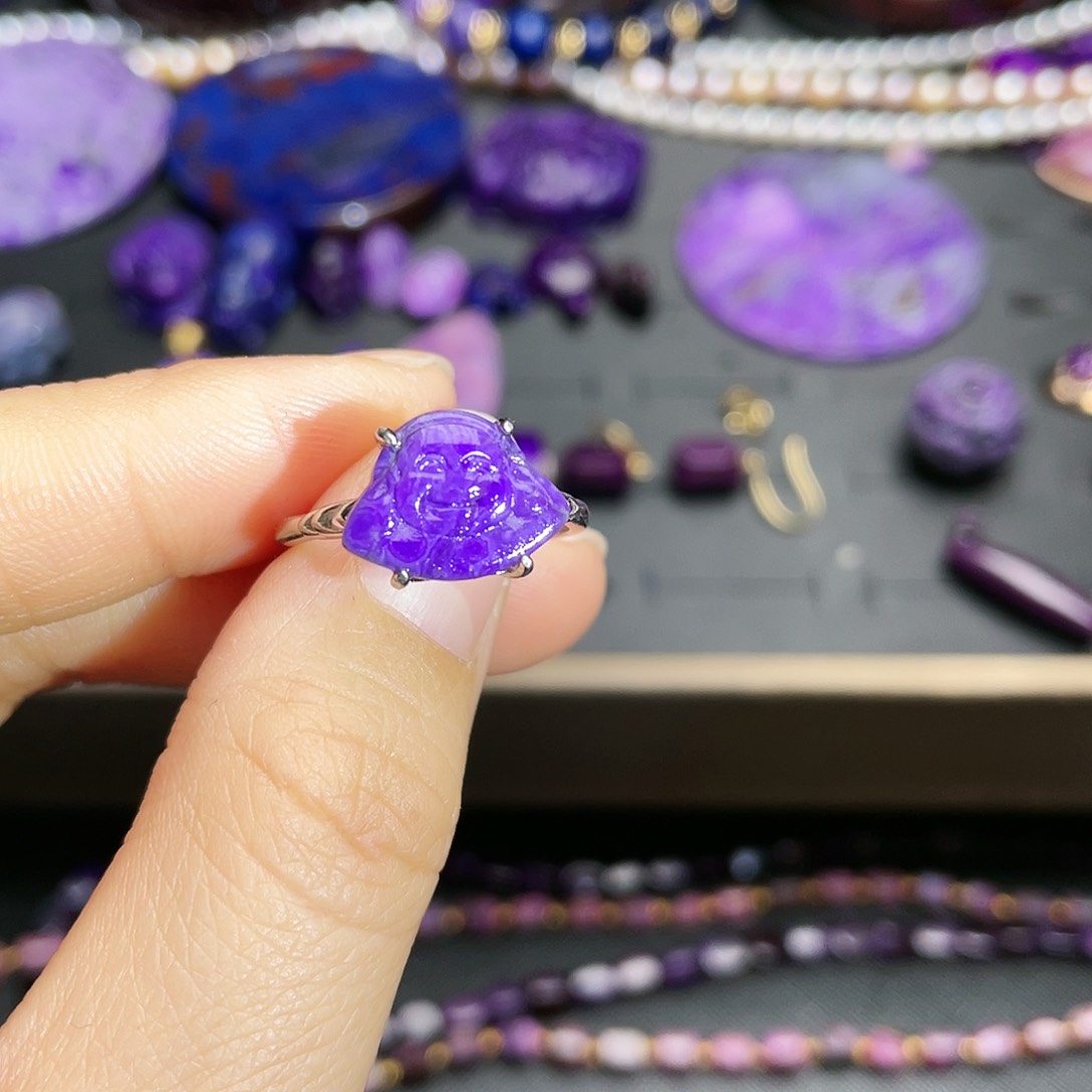 苏纪石（舒俱来）戒指银S925镶嵌