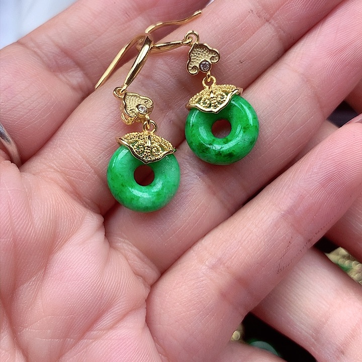 翡翠颈饰银S925镶嵌翡翠