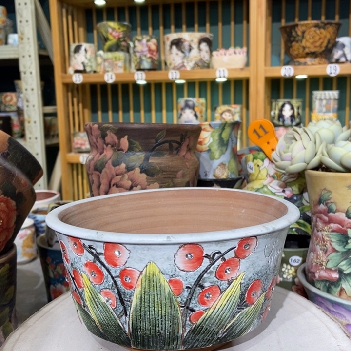 红陶景德镇艺术手绘作品