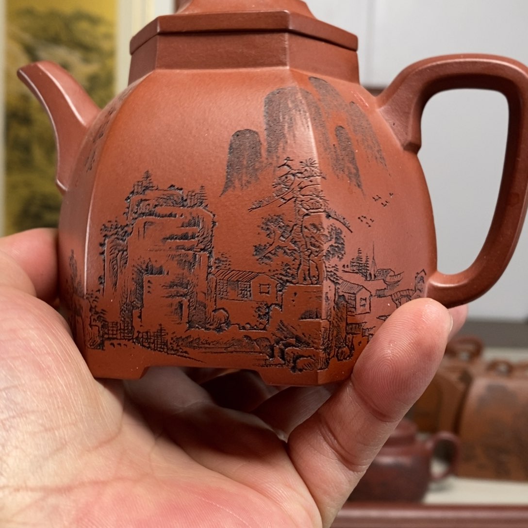 紫砂茶壶原矿泥料传统工艺制作