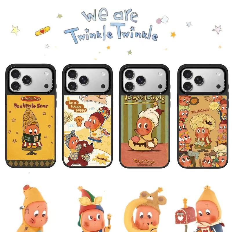 星星人联名第二弹适用苹果iPhone17ProMax/16p手机壳创意磨砂镭射
