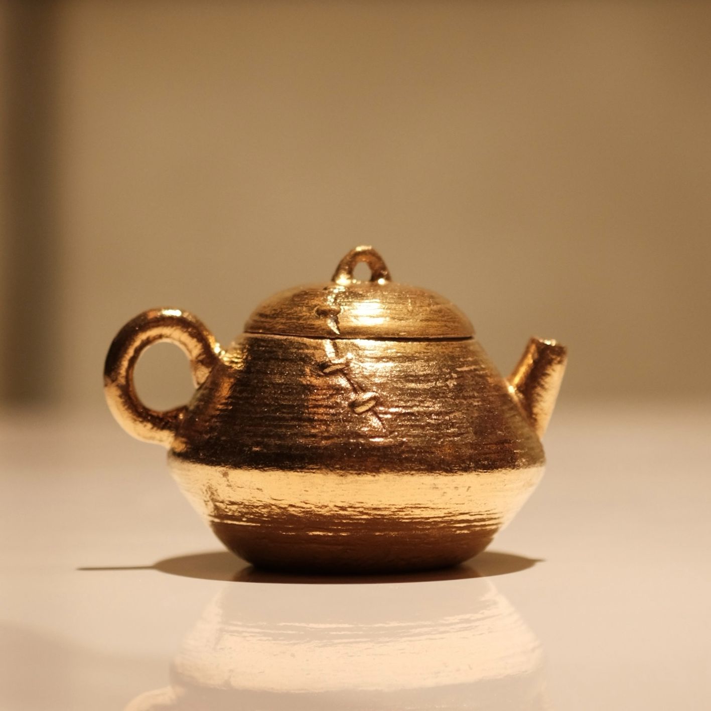 灵源山房 金彩锯钉小壶 茶壶 泡茶壶