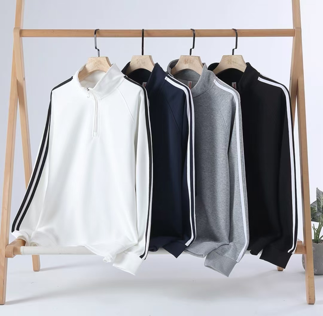 【Ⅲ简约风】2025春秋款卫衣上衣秋季长袖半拉链立领时尚风休闲百搭