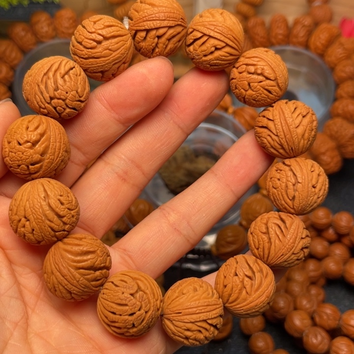 桃核手串龙纹桃核14