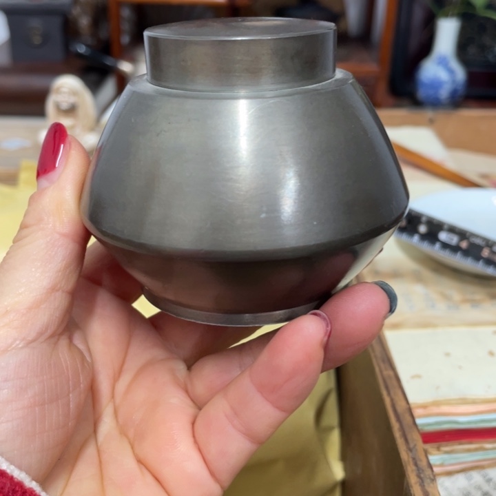 锡中古艺术品摆件